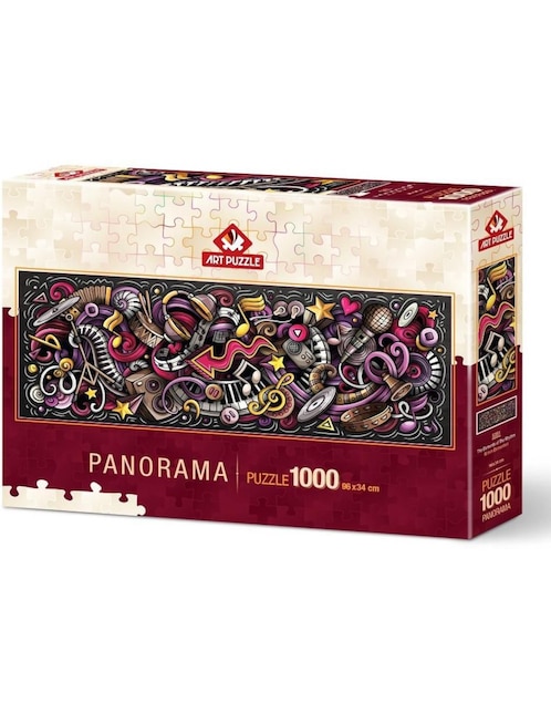 Rompecabezas artistas modernos Los Elementos Del Ritmo Panorama Art Puzzle 1000 piezas