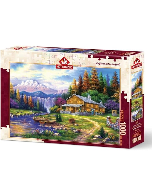 Rompecabezas puesta de sol en las montañas Art Puzzle 1000 piezas