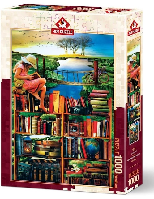 Rompecabezas la mejor librería del mundo trotamundos Art Puzzle 1000 piezas