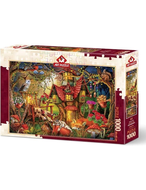 Rompecabezas cabaña tiempo de dormir Art Puzzle 1000 piezas