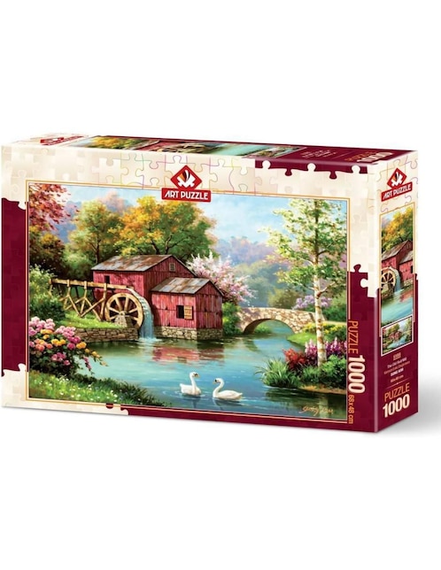 Rompecabezas molinos de viento El Viejo Molino rojo Art Puzzle 1000 piezas