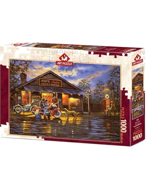 Rompecabezas Motociclista Art Puzzle 1000 piezas