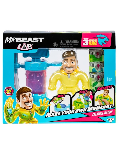 Imagen de producto Figura de acción Mr Beast Lab Mr. Beast Mr Beast elástico