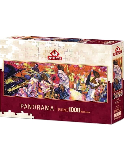 Rompecabezas artistas modernos Los Colores del Jazz Panorama Art Puzzle 1000 piezas