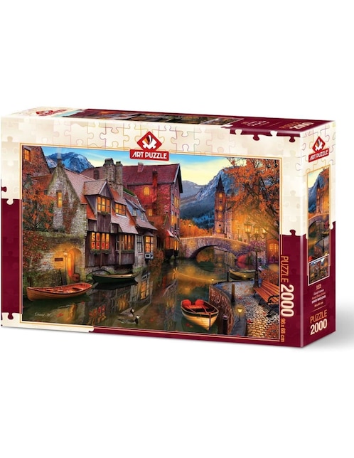 Rompecabezas Venecia Casas del canal art puzzle 2000 piezas