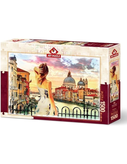 Rompecabezas vistas sobre Venecia art puzzle 1500 piezas