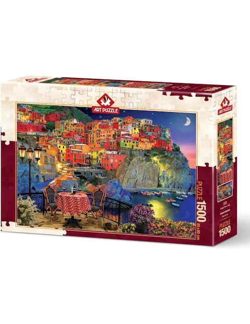 Rompecabezas Romance en Cinque Terre, Italia Art Puzzle 1500 piezas