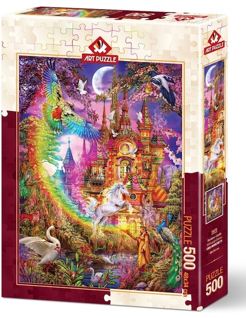 Rompecabezas castillo arco iris Art Puzzle 500 piezas