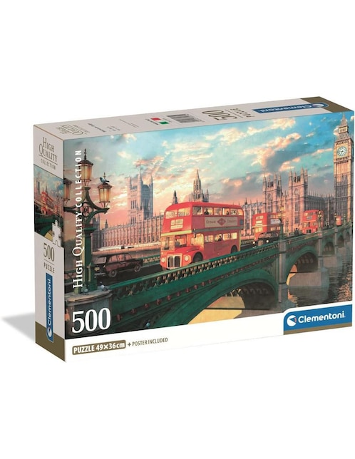 Rompecabezas Westminster Bridge Londres Clementoni 500 piezas