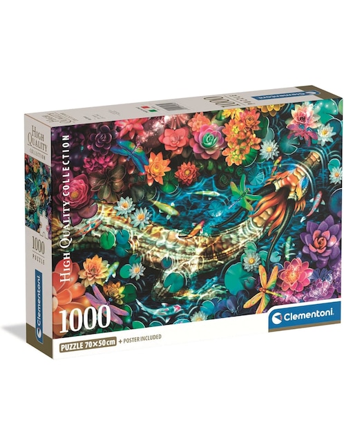 Rompecabezas Peces Koi River (Compact Pro Ecología) Clementoni 1000 piezas