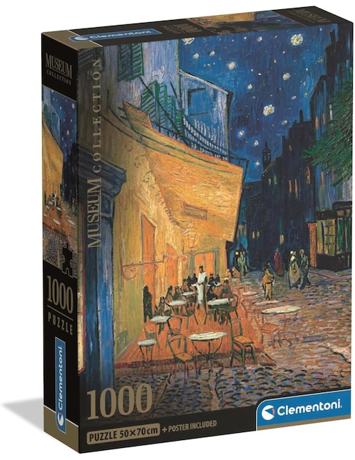 Rompecabezas Vincent Van Gogh Café Terraza (Compact Pro Ecología) 1000 piezas 1