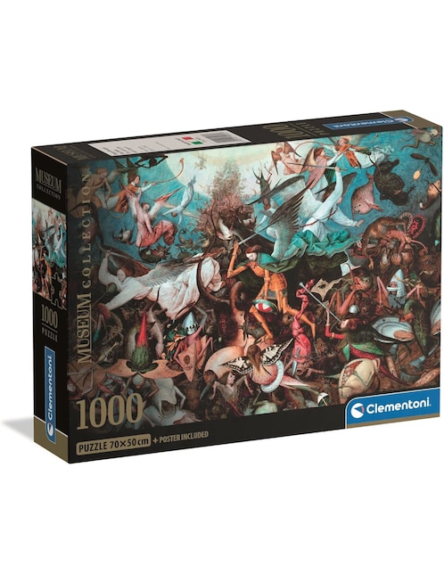 Rompecabezas La Caida De Los Ángeles Rebeldes Bruegel (Compact Pro Ecología) 1000 piezas 1