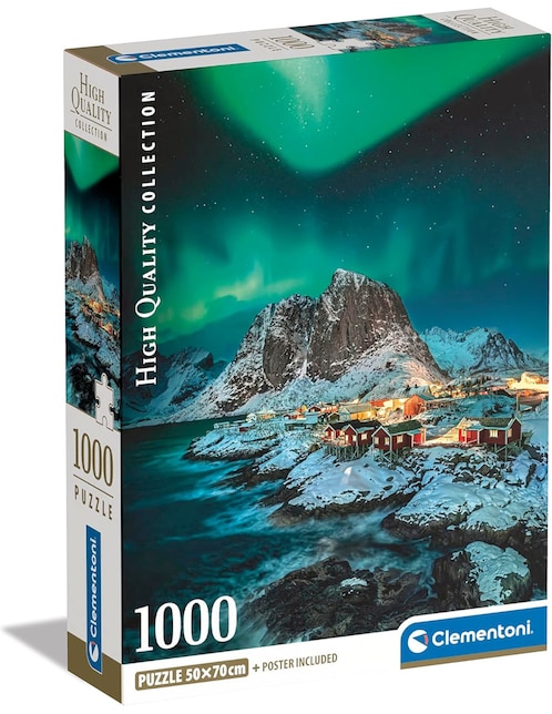 Rompecabezas Lofoten, Noruega Islas (Compact Pro Ecología) Clementoni 1000 piezas