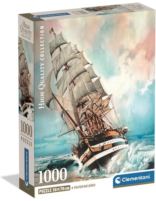 Rompecabezas Barcos Amerigo Vespucci (Compact Pro Ecología) 1000 piezas 1
