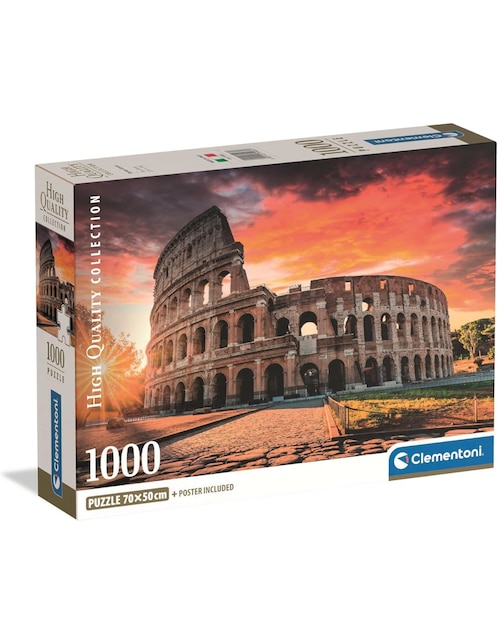 Rompecabezas Coliseo Al Atardecer Roman Sunset (Compact Pro Ecología) 1000 piezas 1