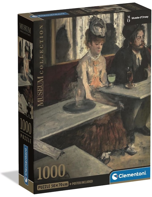 Rompecabezas Obras Maestras Dama En Un Café Degas Orsay (Compact Pro Ecología) Clementoni 1000 piezas