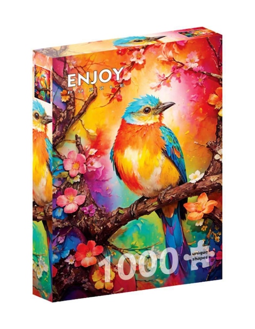 Rompecabezas Animales Pajarito de colores Enjoy Puzzle 1000 piezas