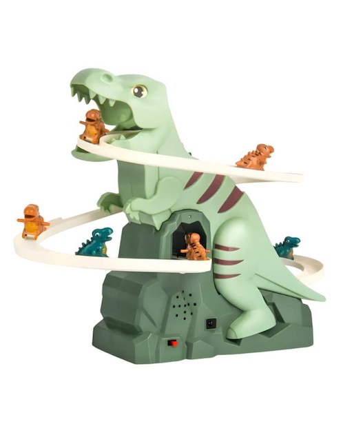 Pista armable Belug Tobogán eléctrico Dinosaurios