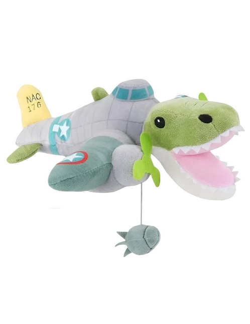Peluche Xtellar híbrido de Avión y Cocodrilo de 30 cm