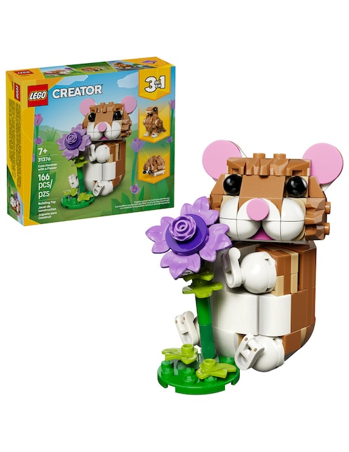 LEGO CREATOR Lego Creator Lego 3 en 1 Lindo Hámster con Flor 31376 Lego Creator