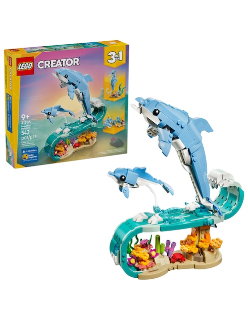 LEGO CREATOR Lego Creator Lego Animales Marinos Hermosos Delfines 31385