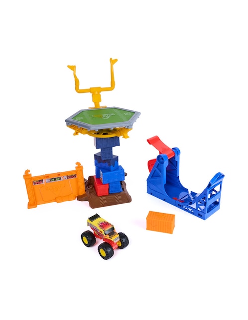 Set pista y automóviles smash & bash classroom crusher crash course 1