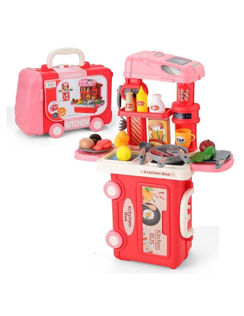 Kitchen bus 3 en 1 juego de rol para niños Kitchen bus 3 en 1 juego de rol para niños