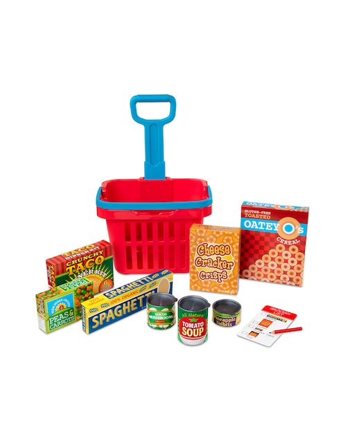 Canasta de Supermercado Melissa & Doug juego recreativo 3 años