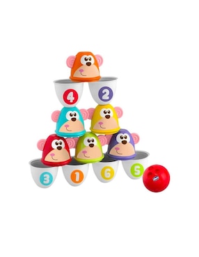 Set De Bolos Monkey Strike Chicco juego recreativo infantil unisex