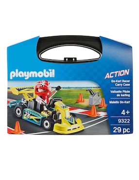 Set De Construcción Playmobil Maletín Go Kart Con 29 Piezas