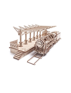 Ugears Locomotora a Vapor 3D