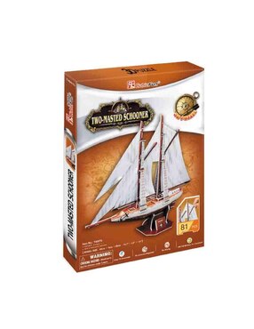 Rompecabezas 3D Two Masted Schonner Imori Kits