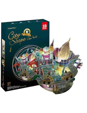 Rompecabezas 3D Nueva York Cityscape Imori Kits