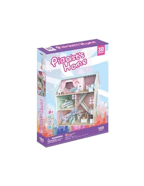 Rompecabezas 3D Dollhouse Pianist Home Imori Kits