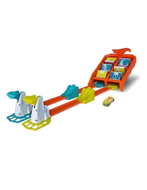 Pista armable Hot Wheels Vueltas y choques
