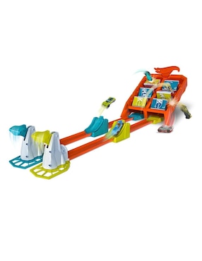 Pista armable Hot Wheels Vueltas y choques