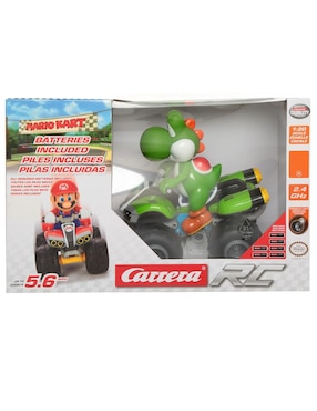 Motocicleta Yoshi A Control Remoto Carrera Mario Kart