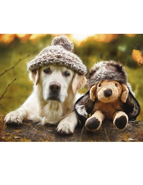 Rompecabezas Ravensburger Labrador en Invierno 500 Piezas