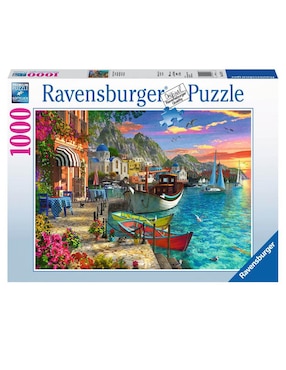 Rompecabezas Ravensburger Atardecer Griego 1000 Piezas