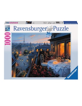 Rompecabezas Ravensburger Balcón Vista París 1000 Piezas