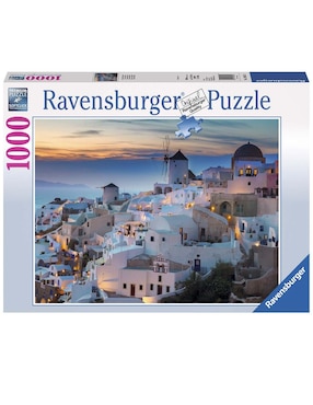 Rompecabezas Ravensburger Santorini Atardecer 1000 Piezas