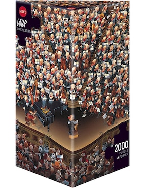 Rompecabezas Heye Loup: La Orquesta 2000 Piezas Caja Triangular