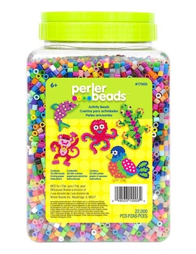 Imagen de producto Cuentas de Plástico Para Planchar Marca Cubeta con 22,000 Beads Multimix Perler