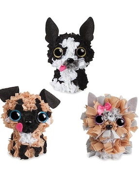 Set de Muñecos en 3D para Decorar Plush Craft Puppy Minis Orb Toys