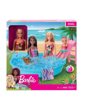 Muñeca fashion Barbie Piscina Glam