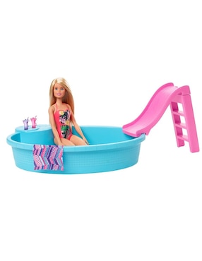 Muñeca fashion Barbie Piscina Glam