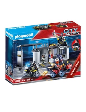 Set De Construcción Playmobil Comisaría Fuerzas Especiales Maletín Con 139 Piezas