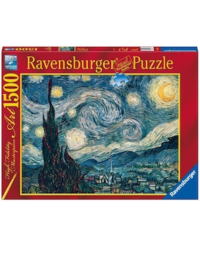 Rompecabezas Noche Estrellada, Van Gogh Ravensburger 1500 piezas