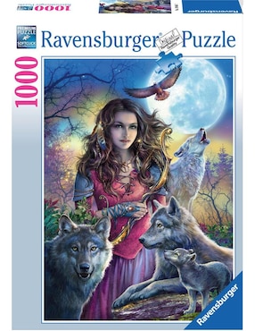 Rompecabezas Mujer Con Lobos Ravensburger 1000 Piezas