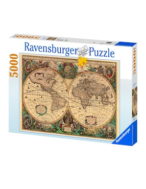 Rompecabezas Ravensburger Mapa Antiguo 5000 Piezas